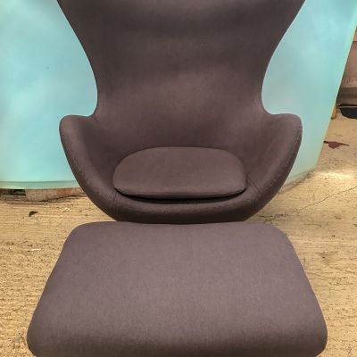 Photo of project „Egg chair with foot stool Reupholstery 9“ #1