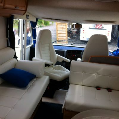 Photo of project „Hymer white leather upholstery“ #1