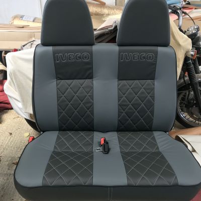 Photo of project „Iveco driver seat and double seat leather upholstery“ #5