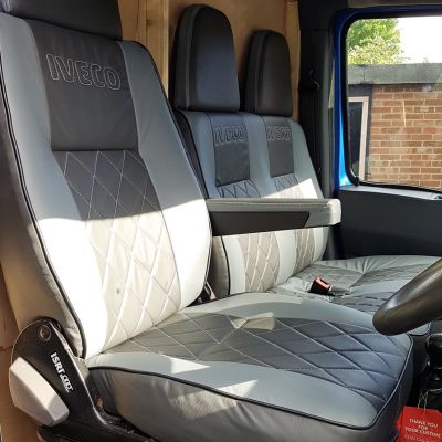 Photo of project „Iveco driver seat and double seat leather upholstery“ #2