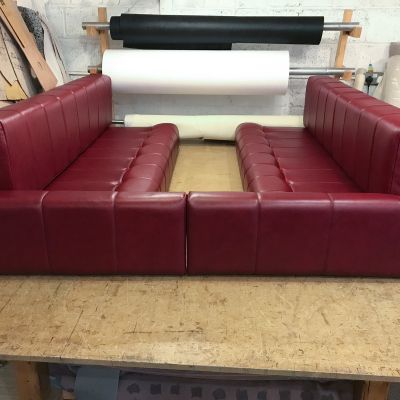 Photo of project „Red leather Motorhome cushions“ #1