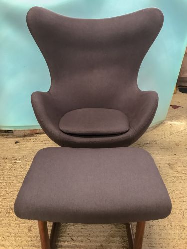 Preview for Egg Chair With Foot Stool Reupholstery 9